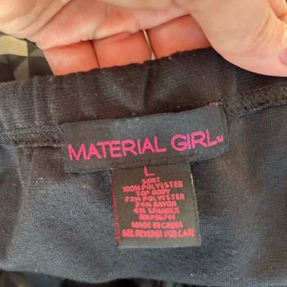 Material girl, size L, tube top dress, high in front, low in back, textured - Picture 2 of 6